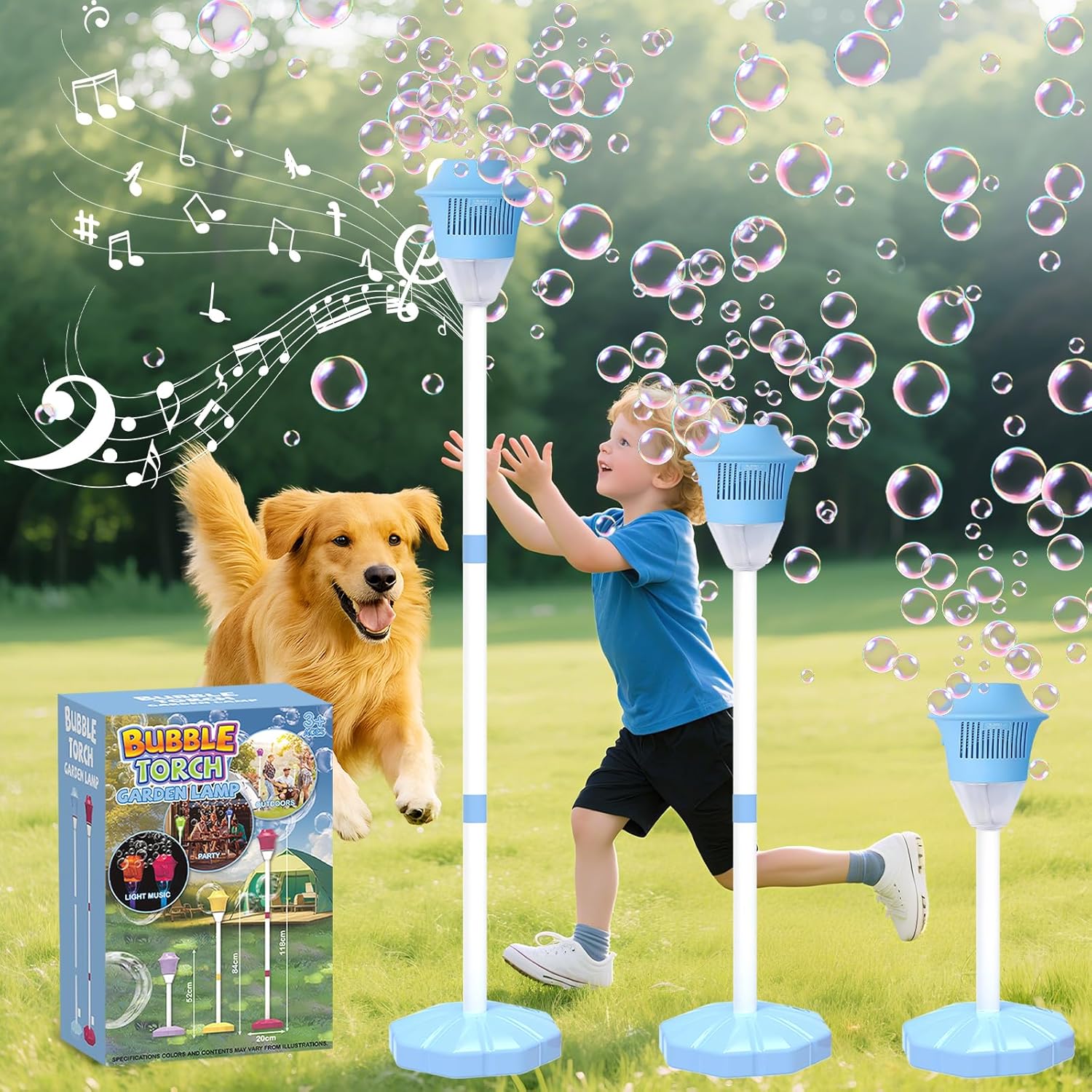 Rechargeable Standing Bubble Machine